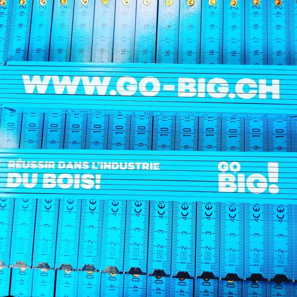 Double mètre turquoise