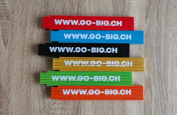 Doubles mètres colorés Go Big