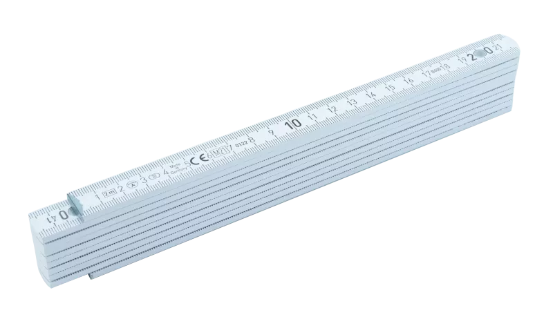 Double-mètre Bois de hêtre - Blanc